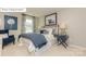 This bedroom features a comfortable bed, stylish decorations, and natural light at 7027 Butternut Oak Ter, Huntersville, NC 28078