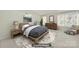 Cozy bedroom featuring a comfortable bed, dresser, and serene decor for a relaxing ambiance at 7935 Harrington Woods Rd, Charlotte, NC 28269