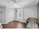 This Bedroom features hardwood floors, crown molding, and lots of natural light at 9312 Seamill Rd, Charlotte, NC 28278