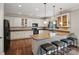 Kitchen includes lots of storage and eat in bar at 9312 Seamill Rd, Charlotte, NC 28278