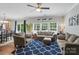 Spacious living room with large windows, hardwood floors, and neutral-toned furnishings at 9312 Seamill Rd, Charlotte, NC 28278