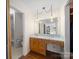 Bathroom featuring tile floors, vanity, and a large mirror at 101 Stoneybrook Dr, York, SC 29745