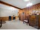 Spacious kitchen/dining area with wood paneling, chandelier, and plenty of room to entertain at 101 Stoneybrook Dr, York, SC 29745