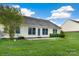 Spacious backyard with patio and lush green lawn at 113 Hidden Creek Dr, Salisbury, NC 28147