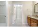 Bright bathroom features granite counters and walk-in closet at 113 Hidden Creek Dr, Salisbury, NC 28147