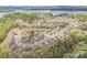 Aerial view of a beautiful neighborhood with lush greenery and lake in the background at 17712 Yarwill Ct, Charlotte, NC 28278