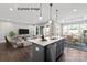 Modern kitchen with stainless steel appliances and a kitchen island at 2229 Camber Dr # Cwo0100, Gastonia, NC 28054