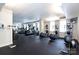 Community gym features treadmills, ellipticals, and weights at 300 W 5Th St # 136, Charlotte, NC 28202