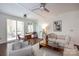 Bright living area featuring hardwood floors and neutral decor and dining nook at 300 W 5Th St # 136, Charlotte, NC 28202