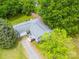 Aerial view of the home showcasing its well-maintained lawn, mature trees, and inviting exterior at 4024 Seaforth Dr, Charlotte, NC 28205