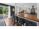 Open kitchen with bar stool seating, stainless steel appliances, and a bright airy feel at 4024 Seaforth Dr, Charlotte, NC 28205