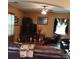 This open living space features a ceiling fan and plenty of room for entertaining at 464 Laurel Fork Dr, Fort Mill, SC 29715