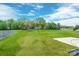 Expansive backyard with lush green grass and scattered trees on a sunny day at 544 Church St, Locust, NC 28097