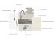 Image showcases design elements such as kitchen backsplash and countertops, fixtures and cabinetry for kitchen and bathroom at 5516 Swaling St, Charlotte, NC 28217