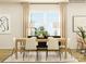 Elegant dining room with natural light, wooden table, white chairs, and decorative accents at 8432 Norman Forest Rd, Lancaster, SC 29720