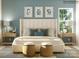 Stylish bedroom with soft blue walls, modern decor, and inviting furniture, creating a cozy retreat at 8442 Norman Forest Rd, Lancaster, SC 29720