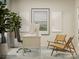 Comfortable home office with a desk, stylish chairs, and decorative artwork at 8442 Norman Forest Rd, Lancaster, SC 29720