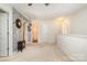 A bonus room includes an electric fireplace, a ceiling fan, and interesting wallpaper at 1213 Salvadore Ct, Gastonia, NC 28052
