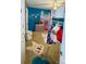 Unique bedroom with colorful walls and a loft bed at 124 Riley Rd, Dallas, NC 28034