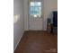 This is a storage room with vinyl floors, an exterior door, and lots of space at 124 Riley Rd, Dallas, NC 28034