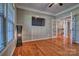 Spacious living room featuring hardwood floors and bright natural light at 133 Misty Woods Dr, Lake Wylie, SC 29710