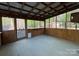 Covered patio with wood paneling, offering a relaxing outdoor space at 179 Tomahawk Ln, Mount Gilead, NC 27371