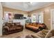 Well-lit living room offering hardwood floors and built-in shelving for added convenience at 21 W D St, Newton, NC 28658