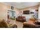 Comfortable living room features open archway and neutral paint, creating a seamless flow at 21 W D St, Newton, NC 28658