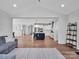Open-concept living space with kitchen, dining room, and comfortable seating at 2108 Sabra St, Gastonia, NC 28054