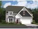Charming two-story home showcasing a well-manicured lawn and attached two-car garage at 2803 Morning Song Way, Lancaster, SC 29720