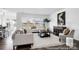 Bright living room featuring large windows, stylish furniture, and an elegant decor with dark wood flooring at 36131 Greg Norman Dr # 1031, Lancaster, SC 29720