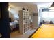 Game room featuring pool table, display shelving, and comfortable seating at 447 Shagbark Ct, Mount Gilead, NC 27306