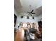 Open-concept living area with high ceilings, archways, and elegant furnishings at 447 Shagbark Ct, Mount Gilead, NC 27306