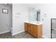 Bathroom featuring a double vanity with a large mirror and tiled floors at 4707 Hannah Dr, Rock Hill, SC 29732