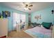 Lively bedroom with a daybed, desk area, natural light, and ceiling fan at 507 Texas Trl, Dallas, NC 28034