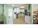 Bright kitchen with white cabinets, granite countertops, and modern appliances at 507 Texas Trl, Dallas, NC 28034