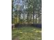 Green backyard surrounded by a tall wooden privacy fence and mature trees at 529 Tribune Dr, Charlotte, NC 28214