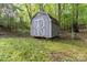 Backyard shed providing extra storage space and organization at 7514 Pewter Ln, Charlotte, NC 28270