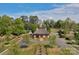 Stunning aerial view of the community clubhouse with lush landscaping and beautiful architecture at 8100 Skye Knoll Dr # 144, Waxhaw, NC 28173