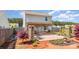 Landscaped backyard with a patio, pergola, garden, and seating offers a private outdoor space at 1124 Culver Spring Way, Charlotte, NC 28215
