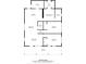 Floorplan depicting layout of kitchen, bedrooms, bathrooms, living room and porch at 113 Woodside Ave, Gastonia, NC 28054