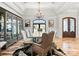 Elegant dining room with large table and chairs, perfect for entertaining at 129 Hunts Landing Dr, Mooresville, NC 28117