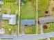 Aerial view showcases property lines, roof condition and surrounding neighborhood at 1309 Briarcliff Rd, Shelby, NC 28152