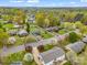 Aerial view displaying the property lines, landscaping, and neighborhood surroundings at 1309 Briarcliff Rd, Shelby, NC 28152