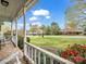 Charming front porch view with decorative tile and plants, perfect for relaxing outdoors at 1309 Briarcliff Rd, Shelby, NC 28152