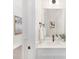 Bright half-bath featuring a square sink, modern fixtures, and neutral decor at 1701 30Th Avenue Ne Ct, Hickory, NC 28601
