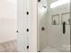 Modern tiled shower with glass door and built-in niche at 1701 30Th Avenue Ne Ct, Hickory, NC 28601