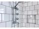 Close-up of a luxurious shower system with multiple spray heads and a built-in niche at 2030 Bosna Ln, Fort Mill, SC 29715