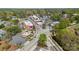 Bird's-eye view showcasing the vibrant neighborhood with its shops, restaurants, and green spaces at 210 Walford Dr, Charlotte, NC 28208