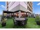 Modern building with rooftop patio, shed, pergola, barbecue grill, and outdoor furniture at 315 Arlington Ave # 506 & 507, Charlotte, NC 28203